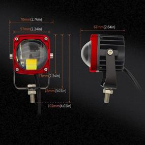 img 3 attached to Motorcycle Driving Waterproof OffRoad Auxiliary Lights & Lighting Accessories