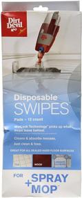 img 1 attached to 🧹 Dirt Devil Spray Mop Disposable Swipes Pads - 12 Pack, White (AD51050)