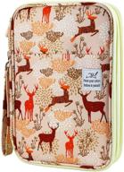 🦌 youshares 192 slots colored pencil case: organize & protect your prismacolor watercolor coloring pencils and gel pens with style (christmas deer) logo