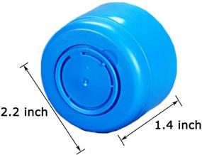 img 1 attached to 🔒 30-Pack of Non-Spill Caps for 3 and 5 Gallon Water Bottles - Reusable 55mm Snap-On Cap - Replacement Anti-Splash Caps for Water Jugs