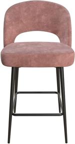 img 1 attached to 🪑 CosmoLiving Dark Blush Pink Velvet Upholstered Counter Bar Stool