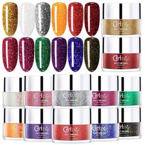 img 4 attached to 💅 Получите блестящие ногти с набором для начинающих GH Dipping Powder - 12 цветов глиттера для ногтей для впечатляющего маникюра (база, верхнее покрытие и активатор не включены) G6605.