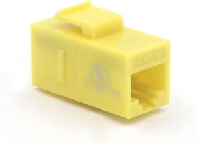 img 1 attached to 🔗 Желтый разъем UL Listed VCE CAT6-переходник RJ45 Female to Female Ethernet Insert Jack UTP Network Inline Connector - пакет из 5 штук