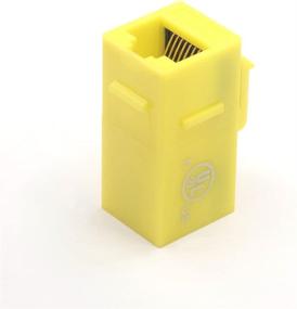 img 2 attached to 🔗 Желтый разъем UL Listed VCE CAT6-переходник RJ45 Female to Female Ethernet Insert Jack UTP Network Inline Connector - пакет из 5 штук