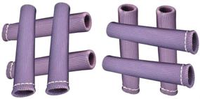 img 1 attached to 🔥 SBC BBC 1200° Spark Plug Wire Boots Heat Shield Protector Sleeve - Set of 8 PCS, Purple