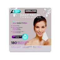 kirkland signature daily facial towellettes, 4.53 lb (180 boxes), pack of 2 logo