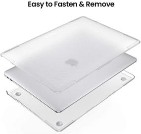 img 1 attached to 💼 tomtoc Slim Hardshell Case for 13-inch New MacBook Air A1932 – Premium Material, Easy Installation & Removal, Reliable Protection