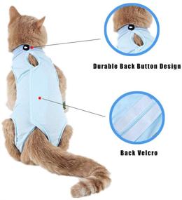img 3 attached to WOLEDOE Cat Recovery Suit - The Best Alternative to Cat Cone for Spay Surgery or Skin Diseases