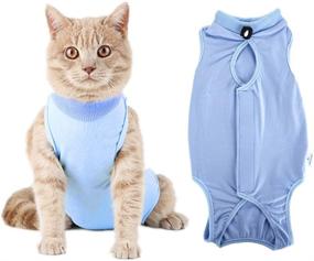 img 4 attached to WOLEDOE Cat Recovery Suit - The Best Alternative to Cat Cone for Spay Surgery or Skin Diseases