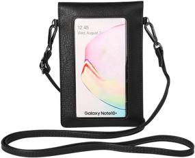 img 4 attached to Screen Leather Crossover Cellphone Shoulder Women's Handbags & Wallets and Shoulder Bags