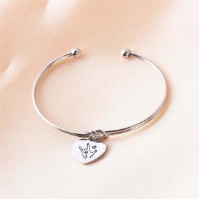 img 1 attached to 🤟 Express Your Love with REEBOOOR's I Love You ASL Tie The Knot Cuff Bangle: Perfect Sign Language Jewelry and Gift for Interpreters and Teachers