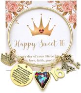 персонализированный браслет "мисс розовая серебряная/14к золотая покрытие" на день рождения - идеальные подарки для ее дня рождения, дочери, внучки, друзей, мамы, бабушки, сестры логотип