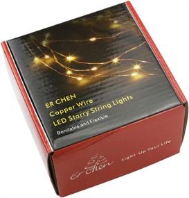 img 1 attached to ER CHEN Dimmable LED String Lights: 100Ft 300 🌟 LEDs for Festive Decor, Weddings & Parties - Remote Control Included