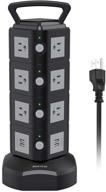 power strip surge protector tower jackyled electric charging station 14 ac outlets 4 usb ports with 16awg 6 logo