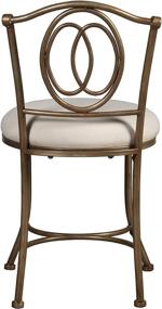 img 1 attached to 🪑 Hillsdale Emerson Metal Vanity Stool in Stunning Golden Bronze Finish