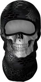 img 4 attached to 🎭 Venswell 3D Balaclava Ski Mask for Ultimate Coolness: Skull Animal Full Face Mask Ideal for Cycling, Motorcycle Riding, and Halloween Fun!