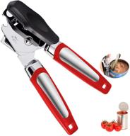 stainless openers handheld kitchen cans red logo