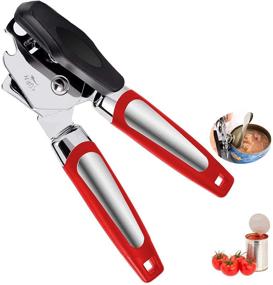 img 4 attached to Stainless Openers Handheld Kitchen Cans Red