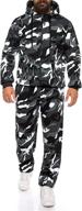 🔥 coofandy men's camo sweatsuits: 2 piece hoodie tracksuit sets for casual comfy jogging логотип