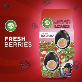 img 3 attached to Air Wick Car Air Freshener Vent Clips, Fresh Berries Scent, Odor Neutralization, 4 Count (Pack of 2) - Enhanced SEO