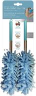 🧹 efficient dusting power: evriholder sophisticlean mini telescopic 2pk duster, blue/gray logo