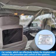 🚖 car taxi plastic anti-fog full surround protective cover - front and rear row isolation film logo