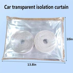 img 3 attached to 🚖 Car Taxi Plastic Anti-Fog Full Surround Protective Cover - Front and Rear Row Isolation Film