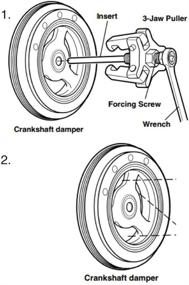 img 1 attached to 🔧 Efficient Black Compact Harmonic Balancer Puller by Performance Tool W89712