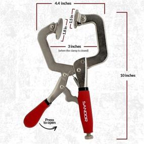 img 2 attached to Ergonomic Metal Face Clamp for Woodworking