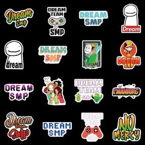 img 2 attached to 🔒 50 Waterproof Dream Team SMP Stickers for Laptops, Books, Cars, Motorcycles, Skateboards, Bicycles, Suitcases, Skis, Luggage, Hydro Flasks, and More - BJKT