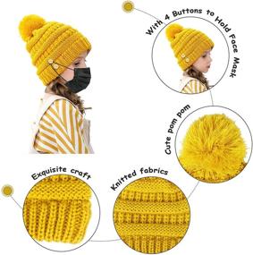 img 2 attached to ACTLATI Beanie Buttons Winter Holder Boys' Accessories for Cold Weather