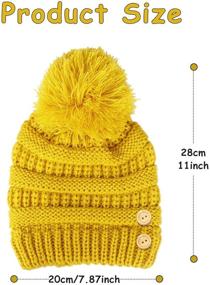 img 1 attached to ACTLATI Beanie Buttons Winter Holder Boys' Accessories for Cold Weather