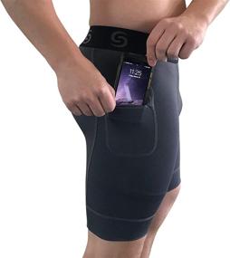 img 3 attached to Sport Compression Workout Shorts Pockets Sports & Fitness for Other Sports