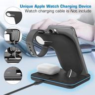 15w fast wireless charger for apple iphone watch airpods - 3 in 1 charging station for iwatch 6/se/5/4/3/2/1, airpods 3/2/1, iphone 11/12 series/xs max/xr/xs/x/8/8 plus logo