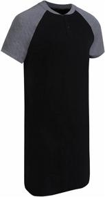 img 2 attached to Comfortable Runcati Men's Sleepshirt: Premium Nightgown Nightwear for Restful Sleep