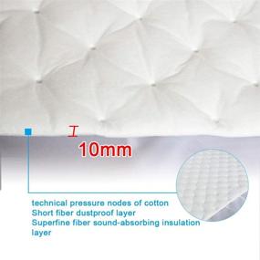 img 2 attached to 🚗 uxcell Car Audio Sound Acoustic Noise Absorbing Dampening Foam, 50cmx80cm, 19.7"x31.5", 4.3sqft