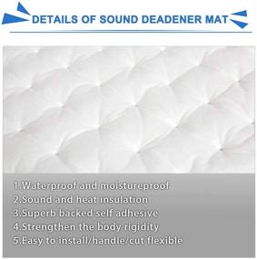 img 3 attached to 🚗 uxcell Car Audio Sound Acoustic Noise Absorbing Dampening Foam, 50cmx80cm, 19.7"x31.5", 4.3sqft