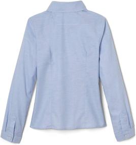 img 3 attached to 👚 Fashionable French Toast Sleeve Button Oxford Tops, Tees & Blouses for Girls