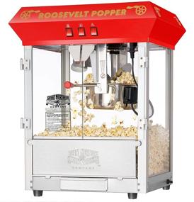 img 4 attached to 🍿 Experience Classic Charm: 6010 Great Northern Red 8oz Roosevelt Antique Countertop Style Popcorn Popper Machine