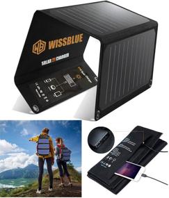 img 4 attached to 🔋 WISSBLUE Solar Panel Charger 21W 60W: Fast, Dual USB 2.4A 4.2A Portable Charger for Travel, Camping, Emergency Backup - Compatible with iPhone, iPad, Samsung, Kindle, and More