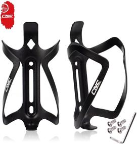 img 3 attached to CNC Bike Water Bottle Holder: 2-Pack Cage for Road and Mountain Bikes (Black/Red/Blue/Orange)