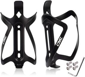 img 4 attached to CNC Bike Water Bottle Holder: 2-Pack Cage for Road and Mountain Bikes (Black/Red/Blue/Orange)