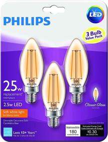 img 1 attached to 🕯️ Enhanced Philips LED Dimmable Candle Effect