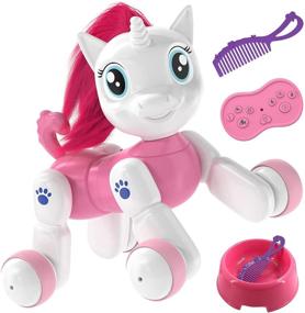 img 4 attached to 🦄 Twirlux Robo Pets Unicorn Toy - Interactive, Magical Playmate for Kids