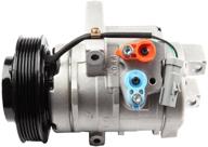 eccpp ac compressor with clutch replacement for 2006-2010 dodge charger and magnum 2.7l co 30002c - high-quality oem compressor for optimal cooling efficiency logo