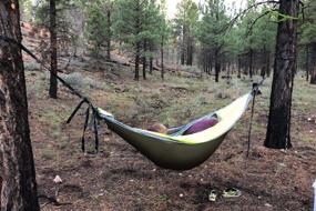 img 2 attached to 🏕️ ODSE Lightweight 4 Season Hammock Underquilt - Camping, Backpacking, Backyard Sleeping Bag Quilt - Packable Full Length Under Blanket with Hollow Cotton Fill