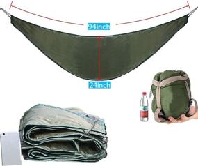 img 1 attached to 🏕️ ODSE Lightweight 4 Season Hammock Underquilt - Camping, Backpacking, Backyard Sleeping Bag Quilt - Packable Full Length Under Blanket with Hollow Cotton Fill