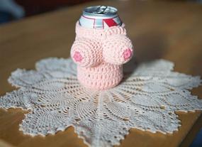 img 1 attached to BigMouth Inc Nana's Boobies and Beer Holder: ✋🍺 Keep Drinks Cold, Hands Warm! - 12 oz Can/Bottle Holder