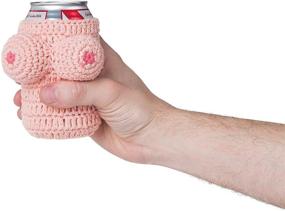 img 3 attached to BigMouth Inc Nana's Boobies and Beer Holder: ✋🍺 Keep Drinks Cold, Hands Warm! - 12 oz Can/Bottle Holder