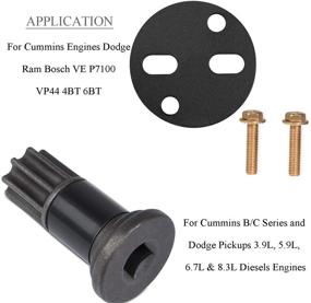 img 3 attached to 🔧 E-cowlboy Injection Pump Gear Puller & Engine Barring/Rotating Tool for Cummins Engine VE P7100 VP44 4BT 6BT Diesel - Dodge Pickups 3.9L, 5.9L, 6.7L & 8.3L Diesel: Ultimate Gear Pulling and Engine Rotating Tool